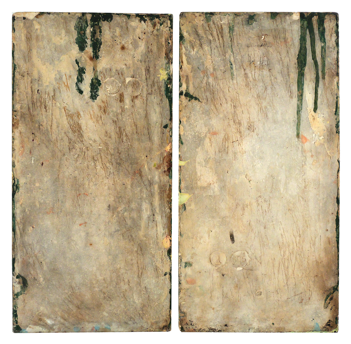 Pair Sherwin & Cotton Tiles Highland Stag Deer