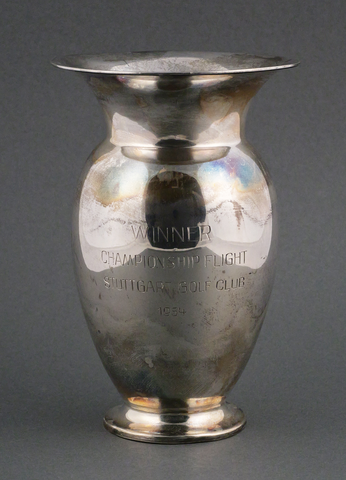 Sterling Silver Winner Golf Club Trophy Vase Cup