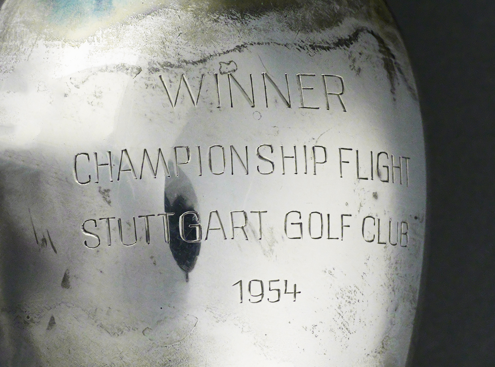 Sterling Silver Winner Golf Club Trophy Vase Cup