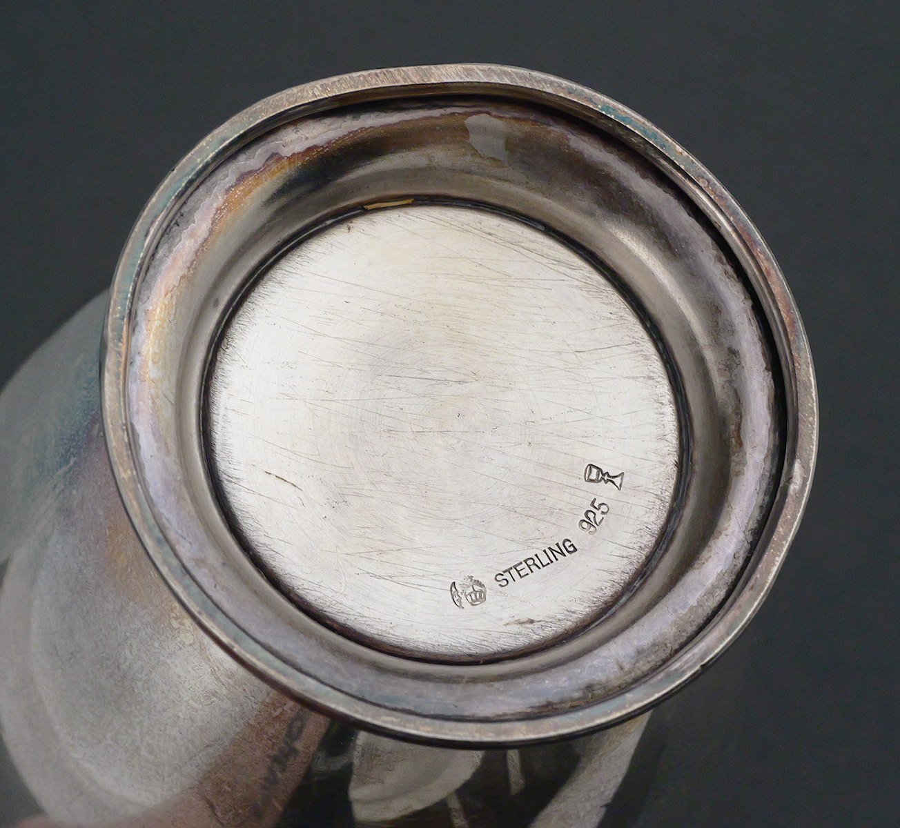 Sterling Silver Winner Golf Club Trophy Vase Cup