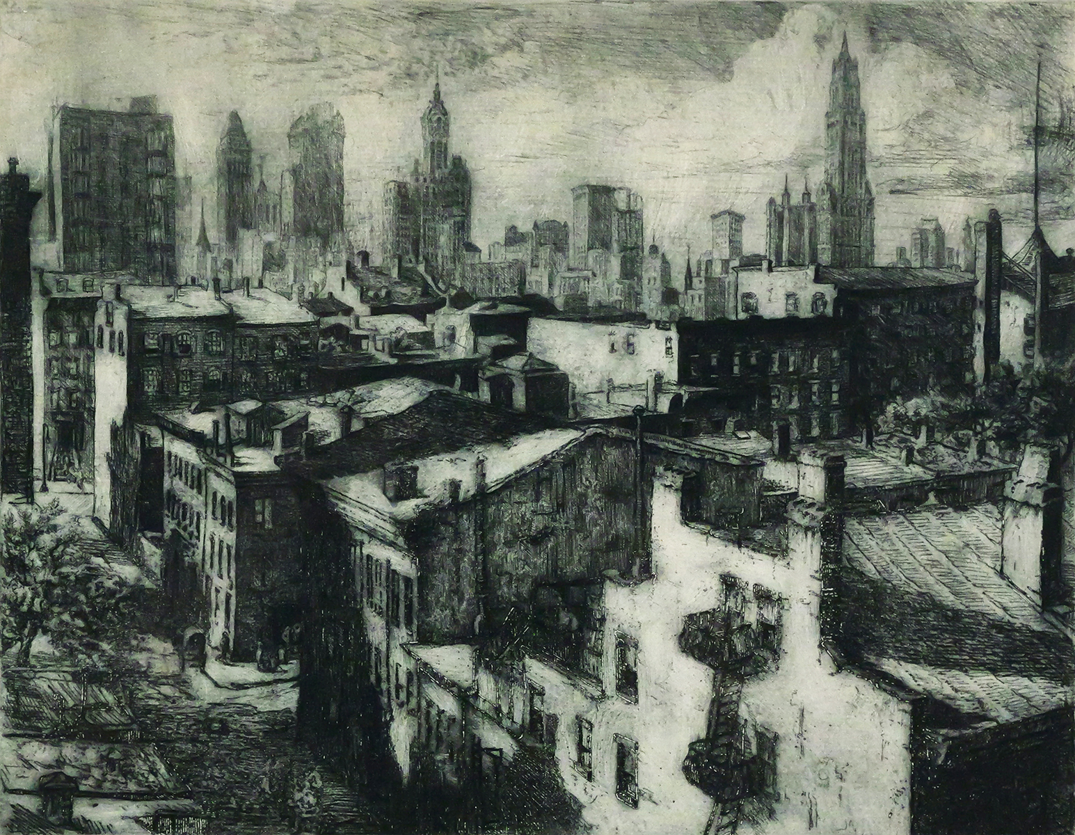 KATHERINE MERRILL New York Etching