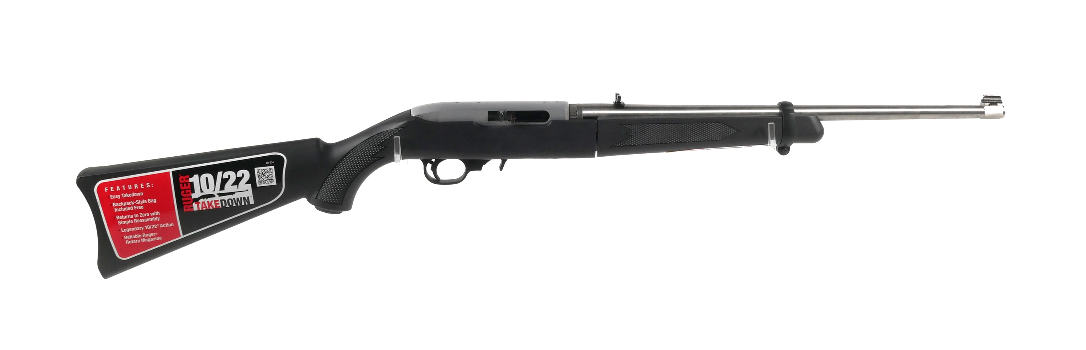Ruger 10/22 Takedown .22 LR Stainless Rifle