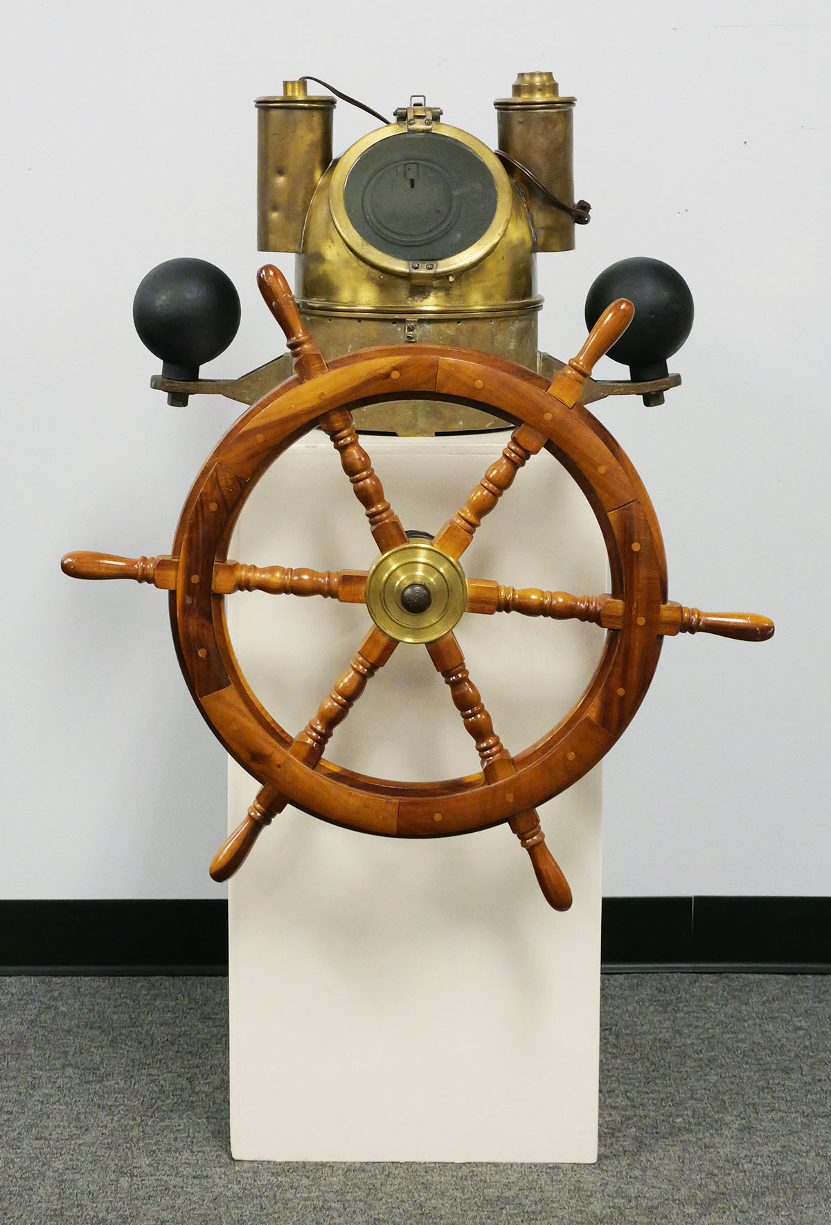 WWI Compensating Binnacle E.S. Ritchie Compass