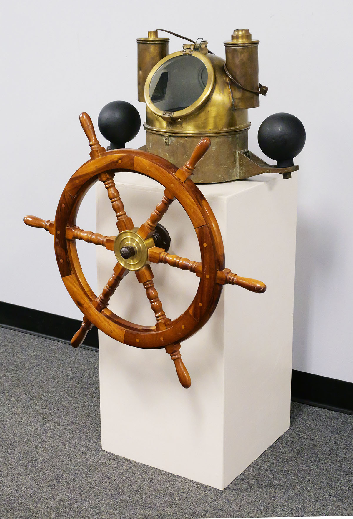 WWI Compensating Binnacle E.S. Ritchie Compass