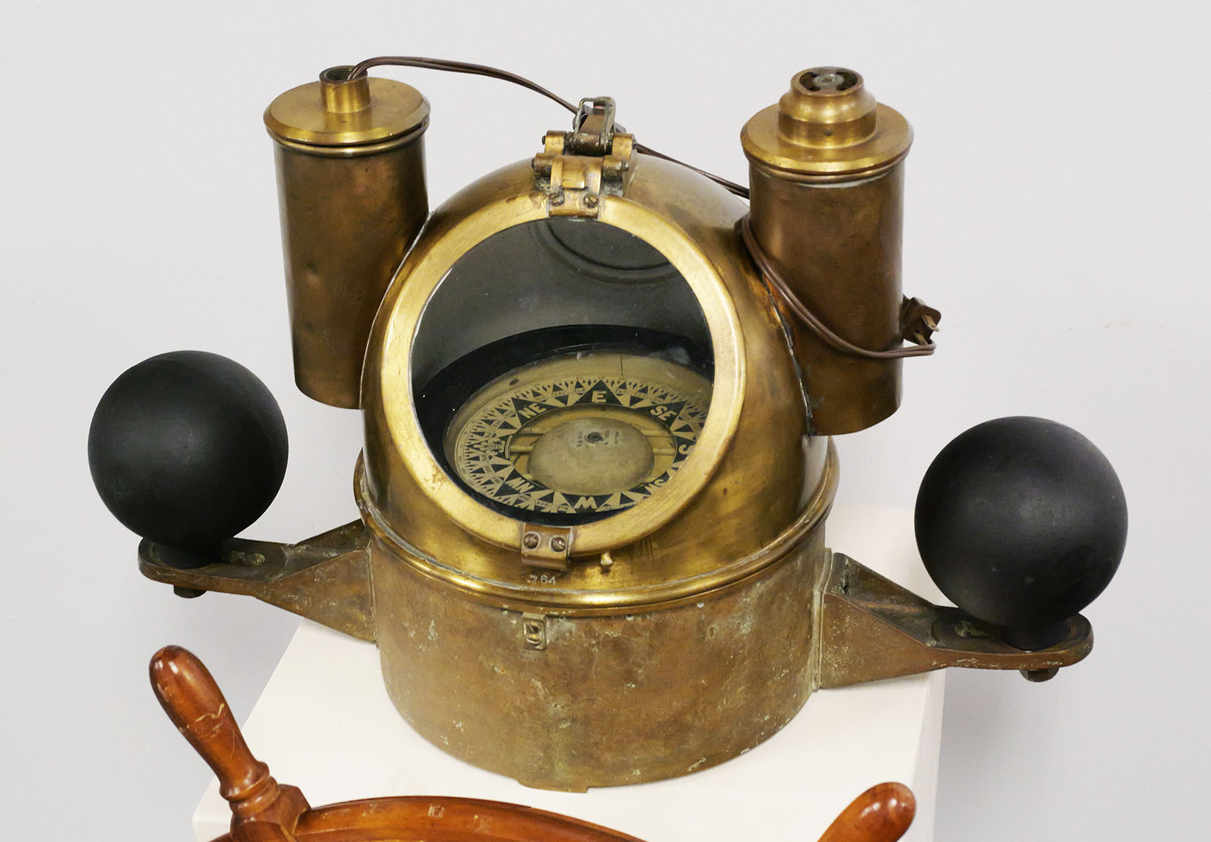 WWI Compensating Binnacle E.S. Ritchie Compass