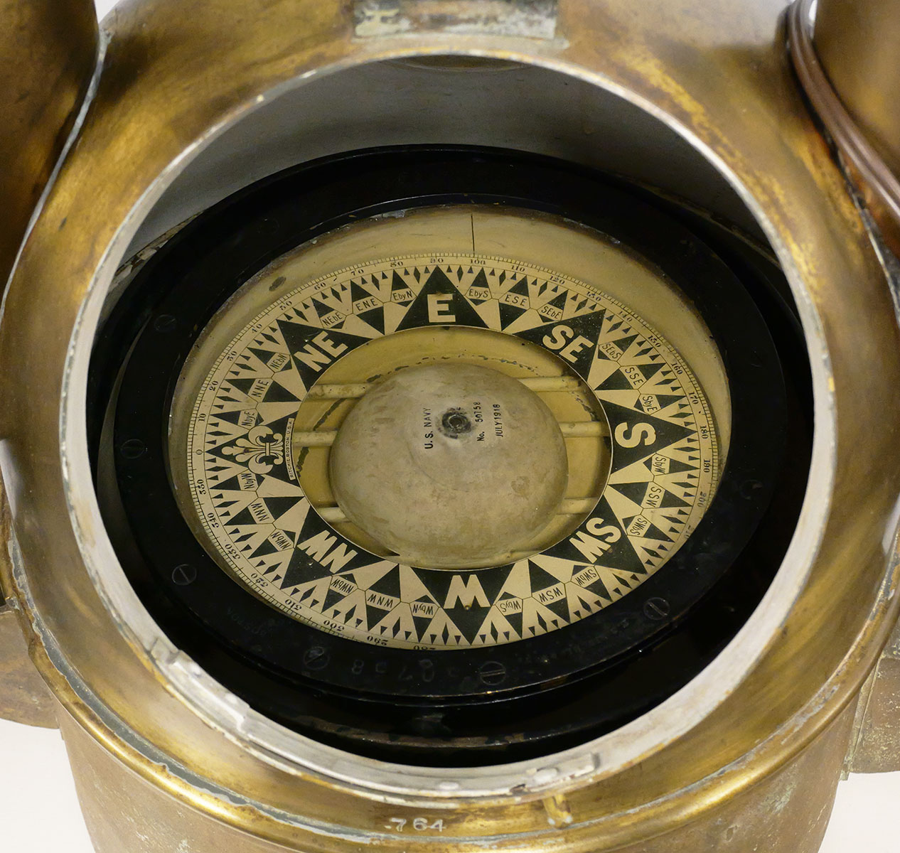 WWI Compensating Binnacle E.S. Ritchie Compass