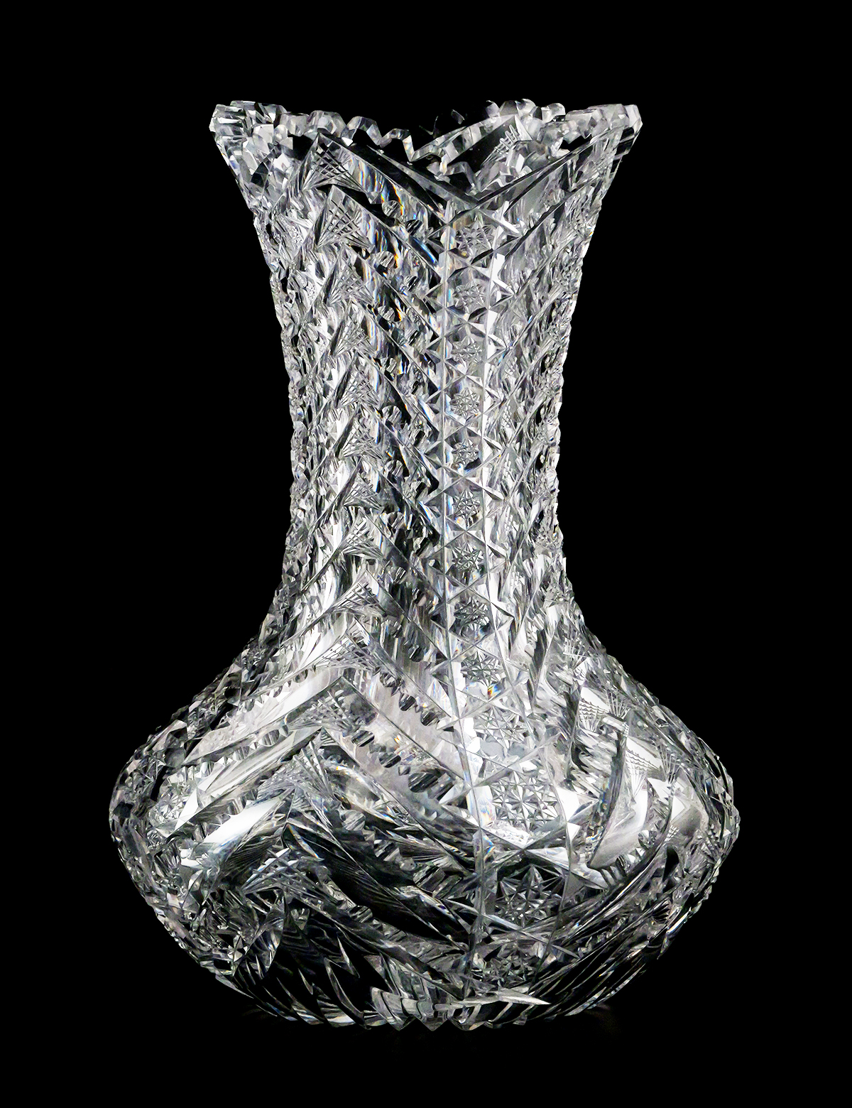 Libbey Herringbone Vase