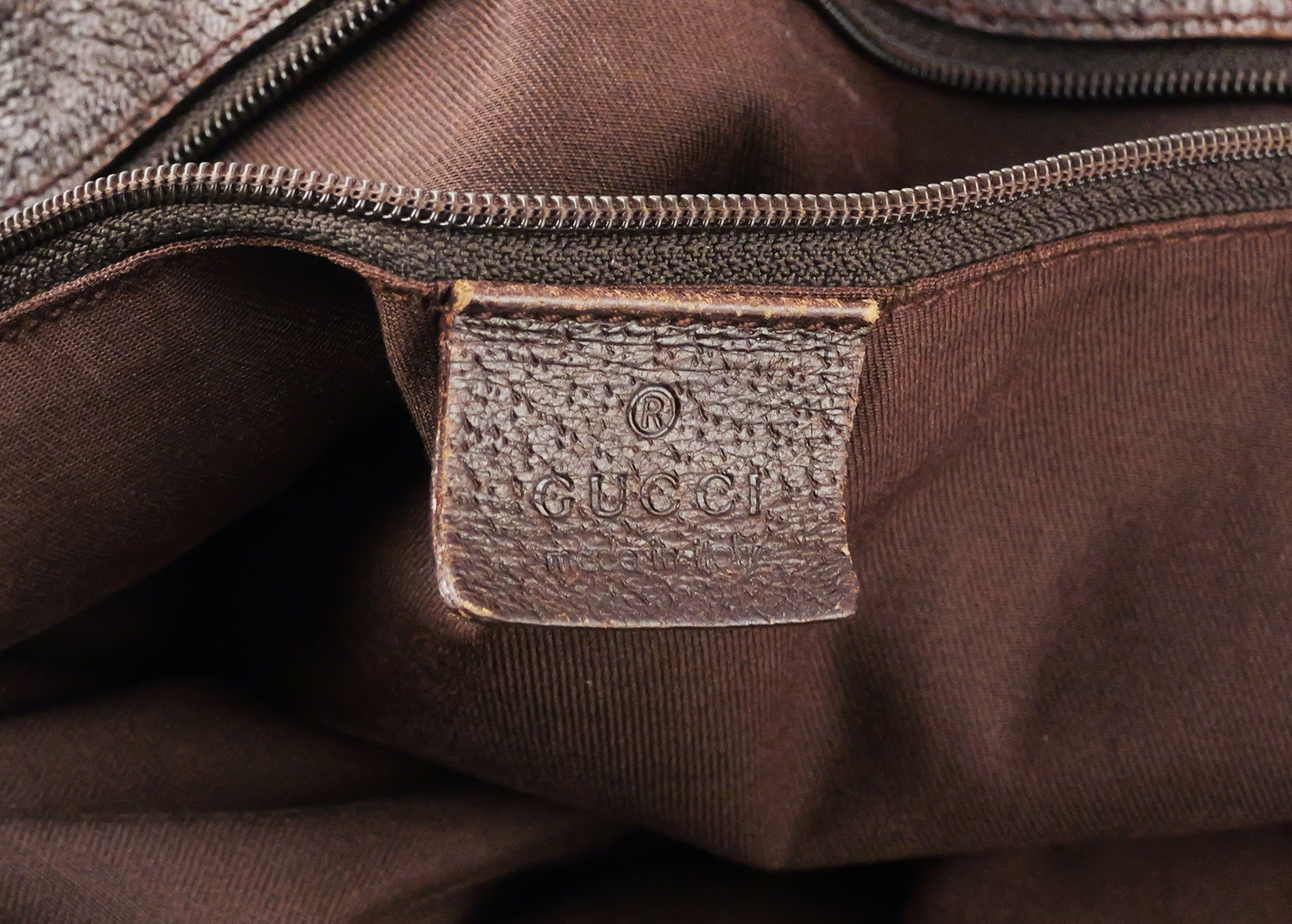 GUCCI GG Canvas Leather Large Eclipse Tote