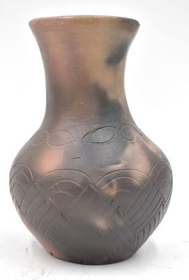 Amanda Swimmers Cherokee Pottery Vase. 5.5 inches by 4 inches, signed on bottom, no damage, see 