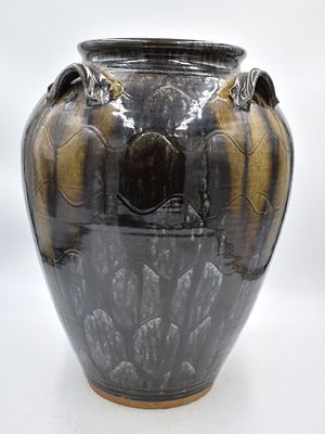 Catawba Valley Style Large Storage Jar. 18 inches tall by 14 inches wide, Catawba style large 