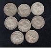 8 CANADA SILVER COIN, 25 CENT , DIFFERENT YEARS 45gImage - 1