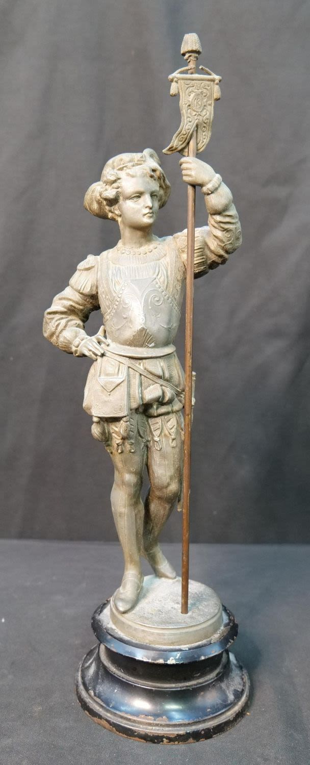 Lot 153: Spelter Figurine of Warrior