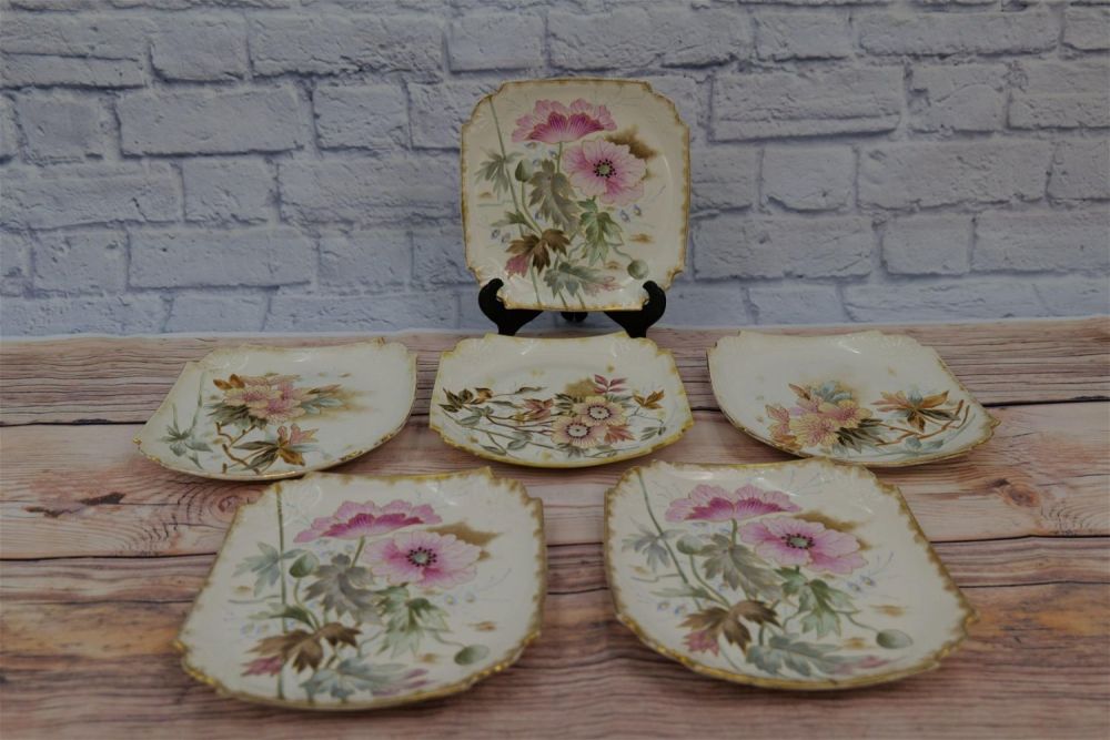 Lot 184: Set of 6 Royal Bonn Salad/Desert plates