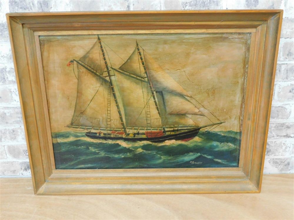 Lot 234: Oil on Board by M. Burleson