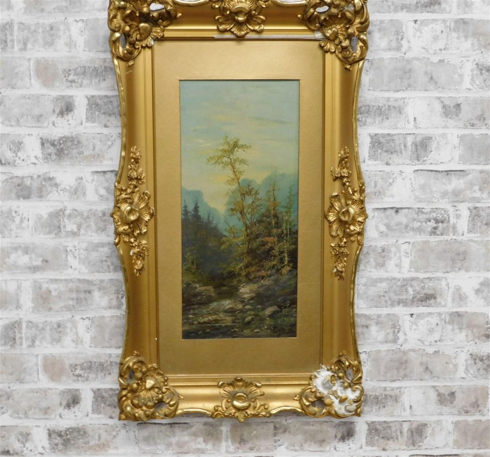 Lot 266: Oil on Board - Landscape