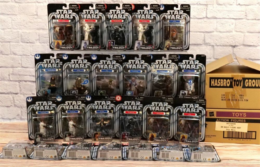 Lot 238: Two Cases of Star Wars Trilogy 3.75" Figures - 24 Pcs