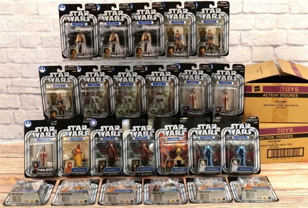 Lot 239: Two Cases of Star Wars Trilogy 3.75" Figures - 24 Pcs