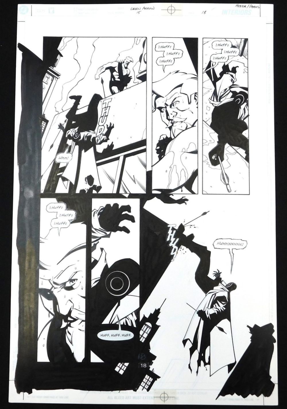 Lot 154: Green Arrow Original Comic Art Issue #15 Page 18