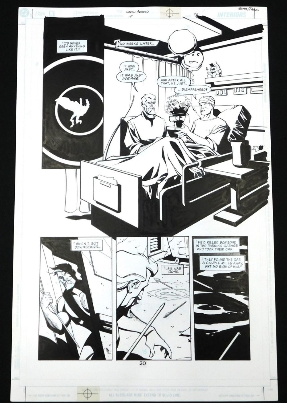 Lot 156: Green Arrow Original Comic Art Issue #15 Page 20