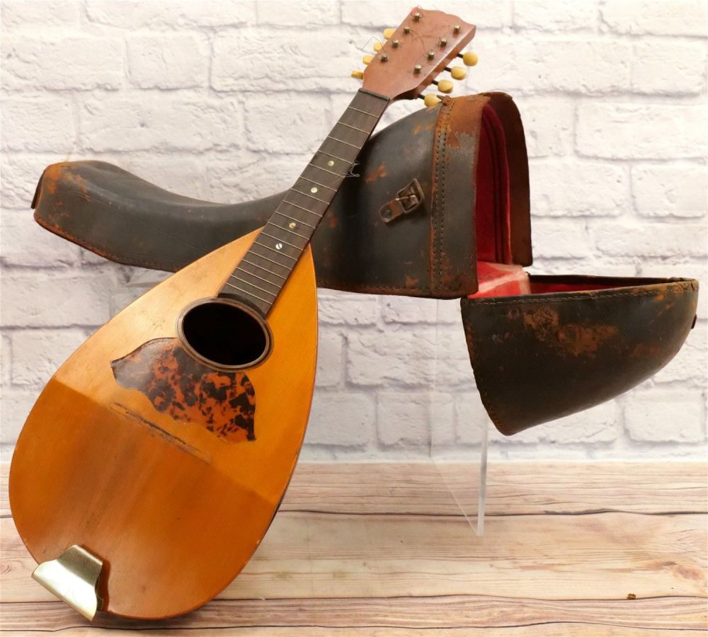 Lot 159: Antique 8 String Mandolin