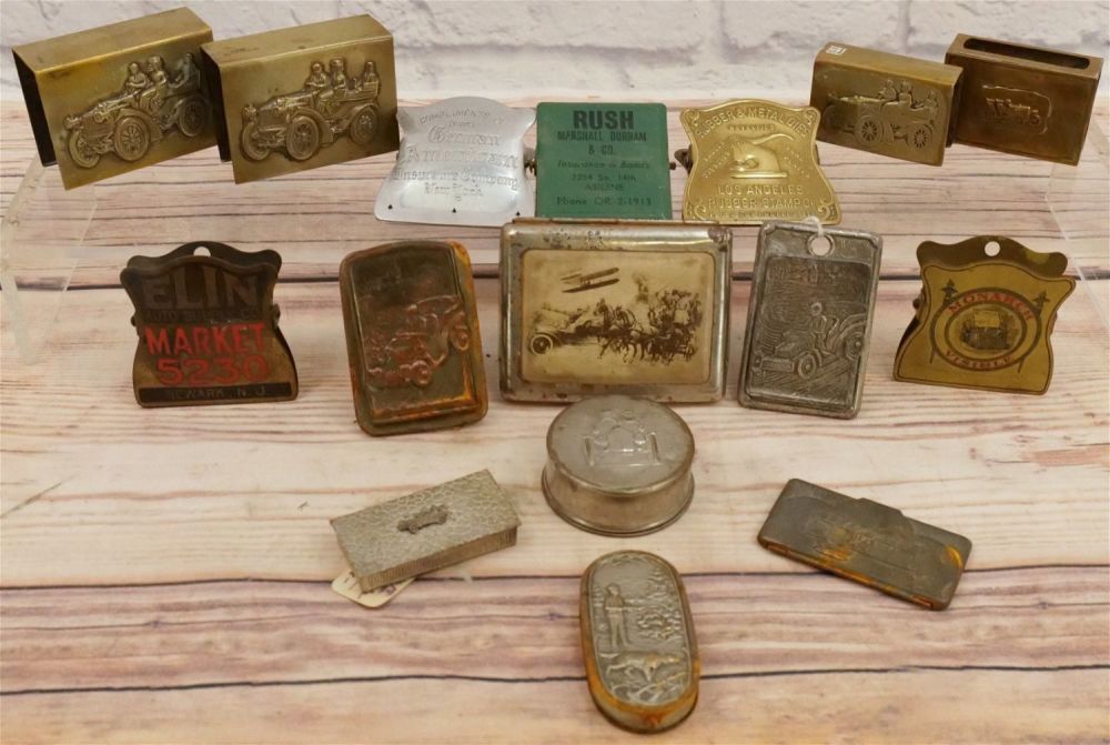 Lot 179: Lot of Vintage Advertising Clips and Cases