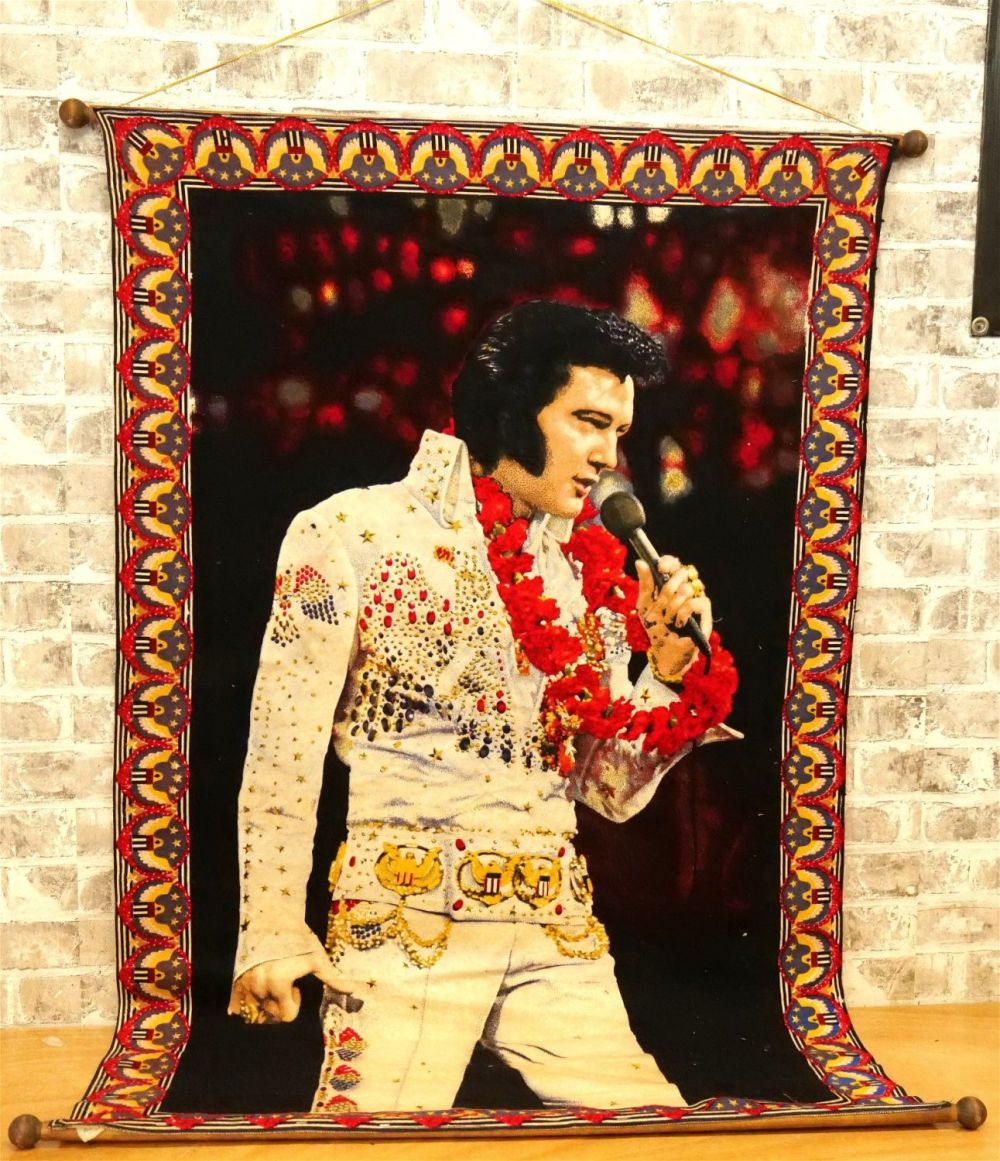 Lot 201: Vintage Velvet Elvis in Hawaiian Concert Outfit