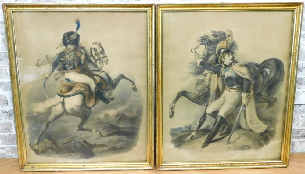 Lot 268: Pair of Prints - European Warriors