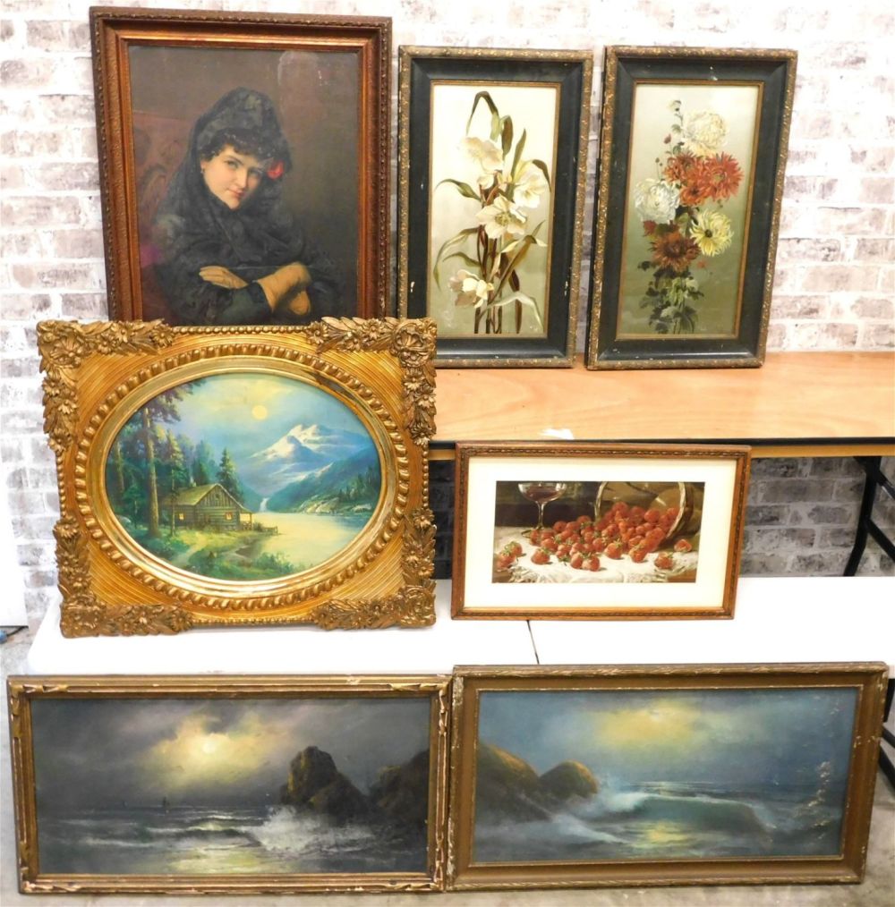 Lot 272: Group Lot of 7 Pieces of Art