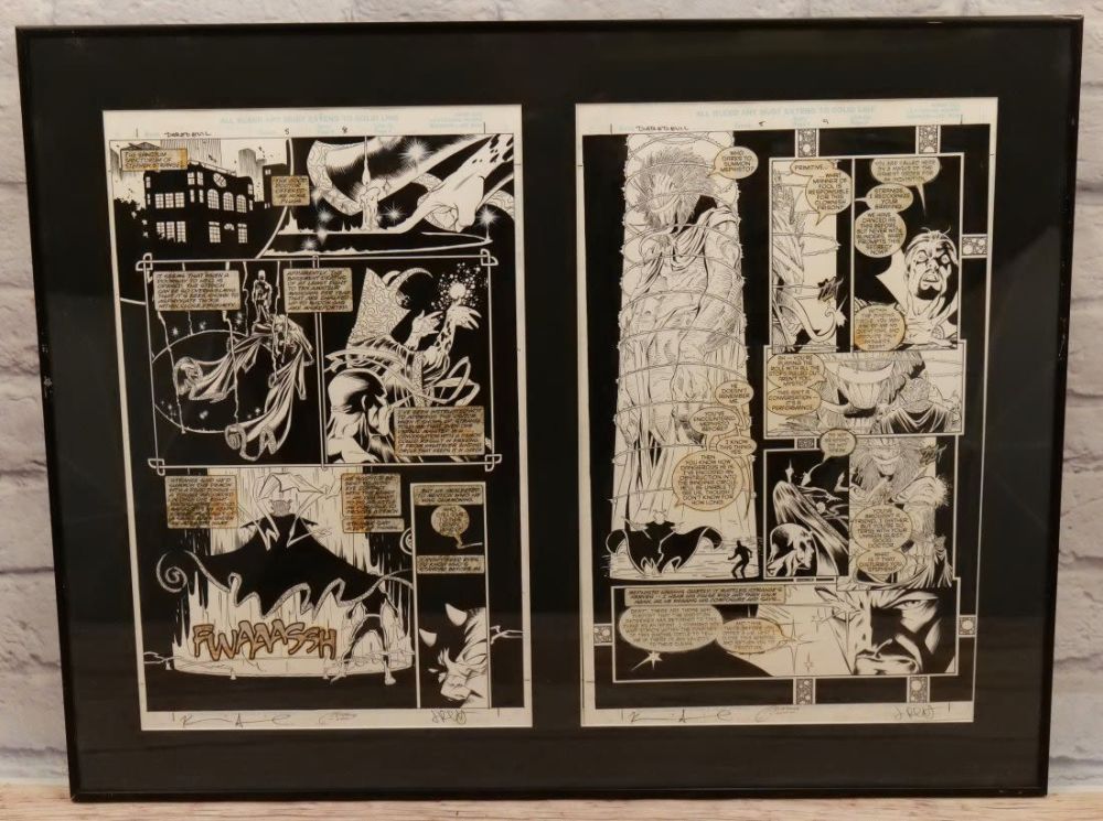 Lot 175: Original Comic Book Art - Daredevil Issue #5 Pages 8 and 9