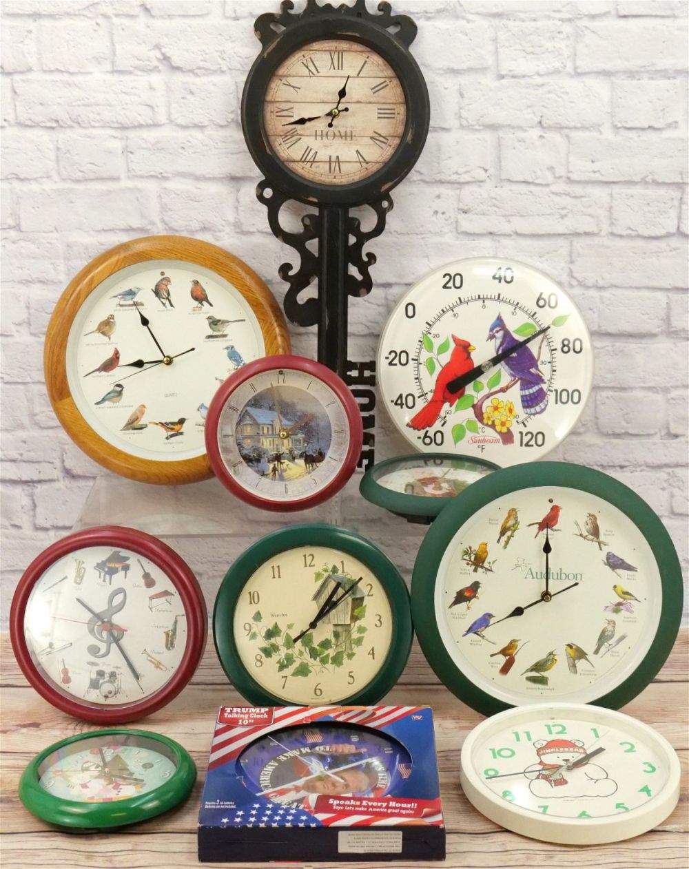 Lot 186: Lot of 11 Mixed Clocks