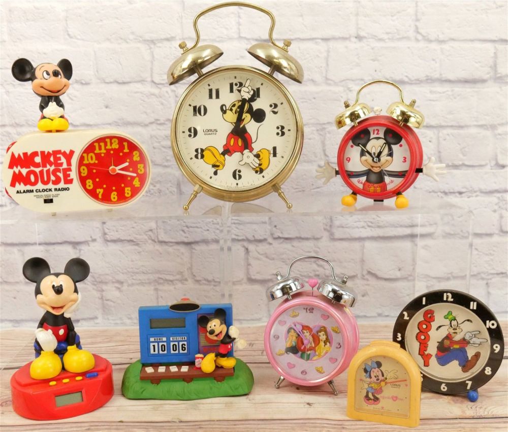 Lot 203: Lot of 8 Disney Novelty Clocks