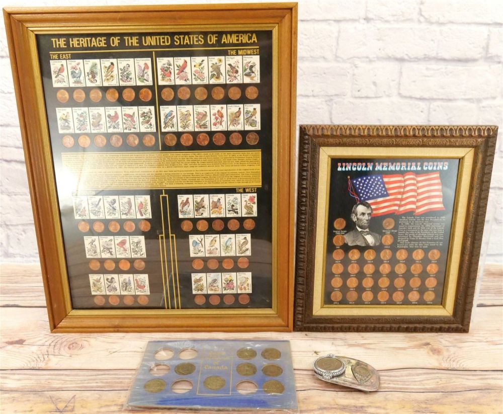 Lot 221: Lot of Coins and Stamps
