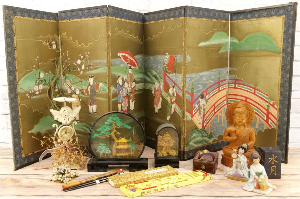 Lot 226: Lot of Mixed Collectibles - Many Asian Themed
