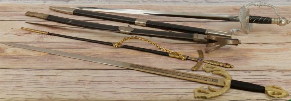 Lot 232: Lot of 4 Fantasy Swords