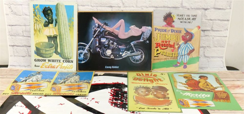 Lot 233: Lot of Various Signs and Poster