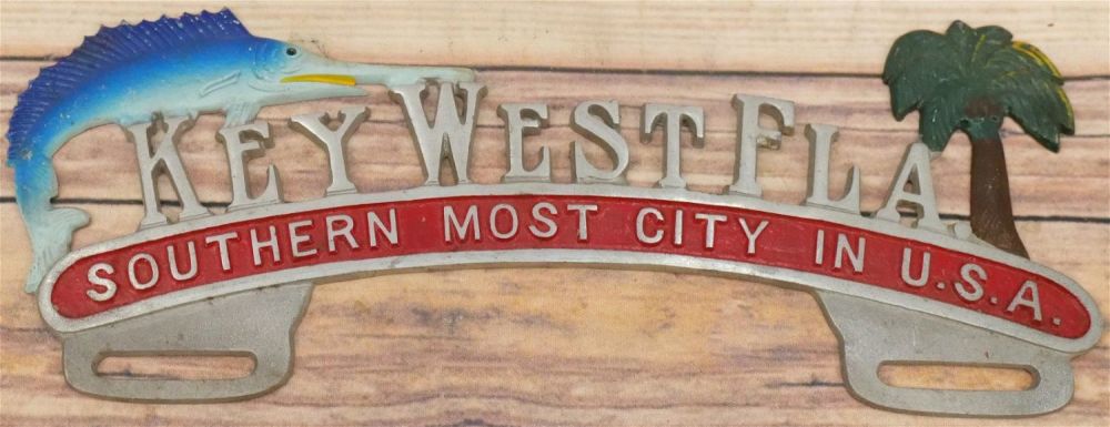 Lot 235: Key West Florida License Plate Topper