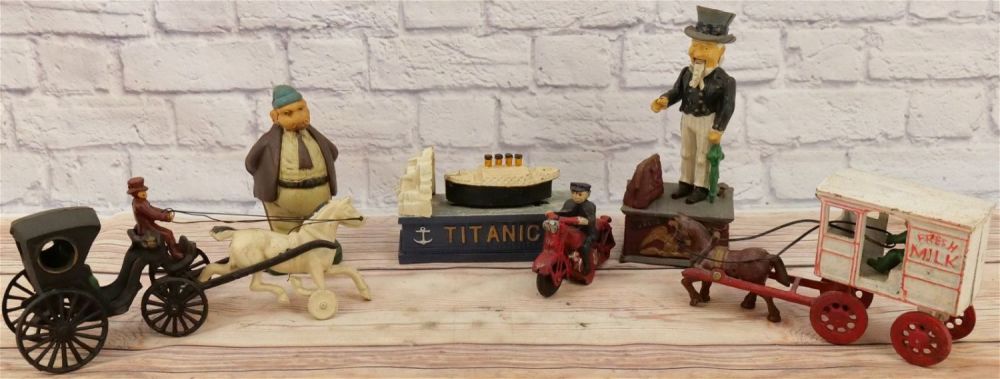 Lot 238: Lot of Contemporary Cast Iron Banks