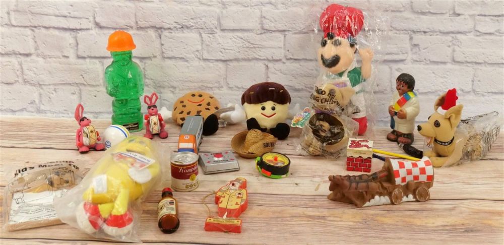 Lot 247: Lot of Advertising Collectibles and Plush