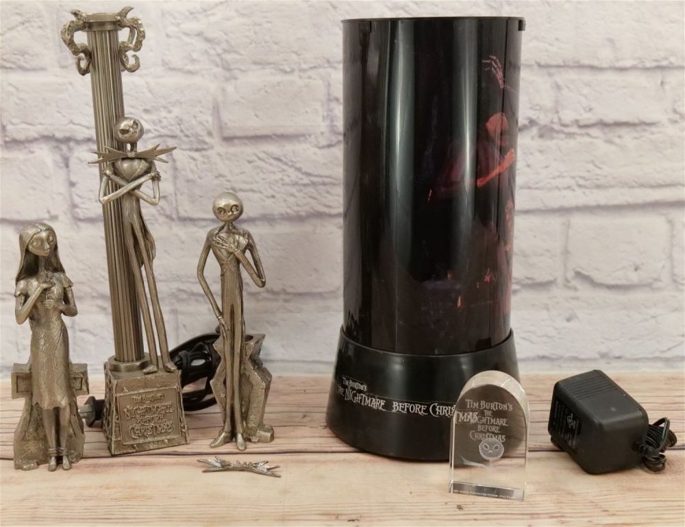 Lot 166: Lot of Nightmare Before Christmas Collectibles