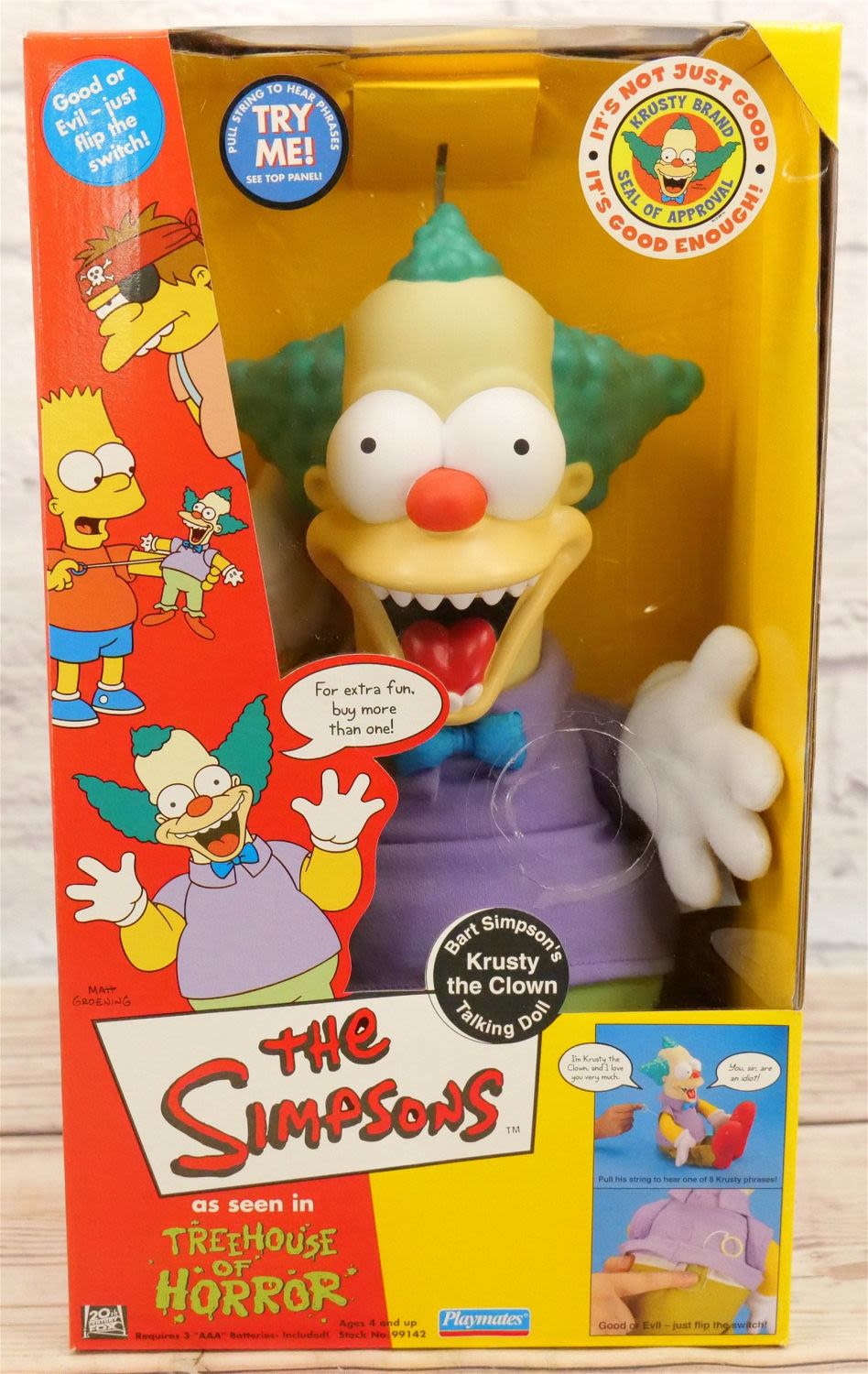 Lot 174: The Simpsons Bart Simpson's Krusty the Clown Talking Doll