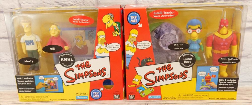 Lot 183: Lot of 2 The Simpsons Interactive Figure Sets