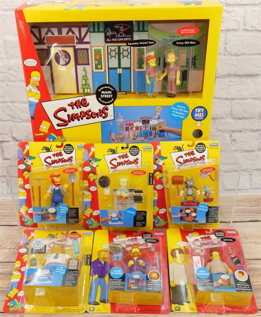 Lot 209: Lot of The Simpsons Playmates Interactive Figures