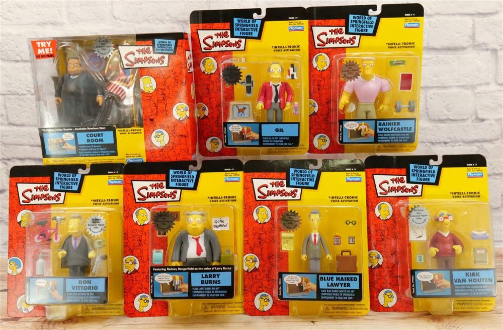 Lot 211: Lot of The Simpsons Playmates Interactive Figures