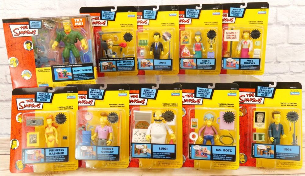 Lot 221: Lot of The Simpsons Playmates Interactive Figures