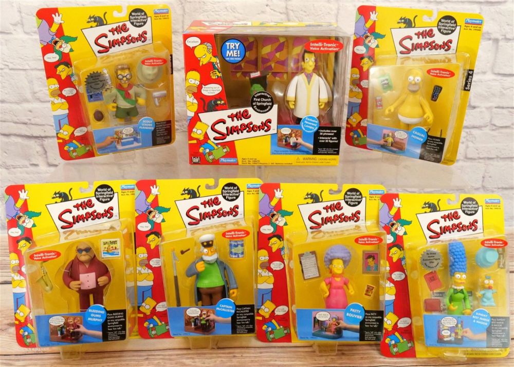 Lot 233: Lot of The Simpsons Playmates Interactive Figures