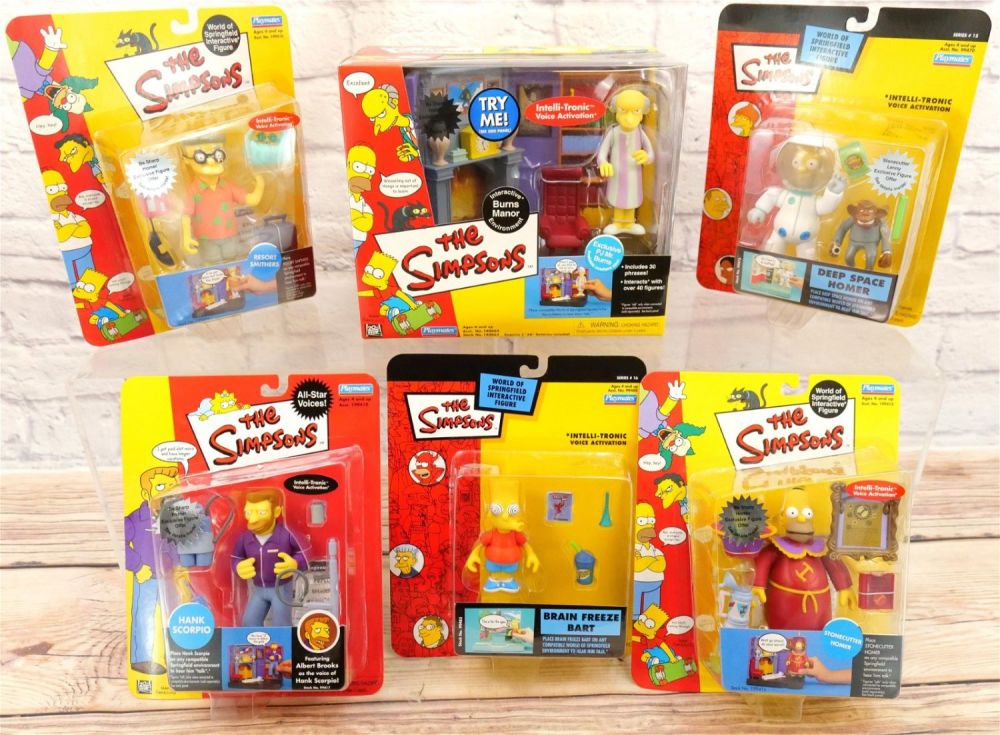 Lot 239: Lot of The Simpsons Playmates Interactive Figures