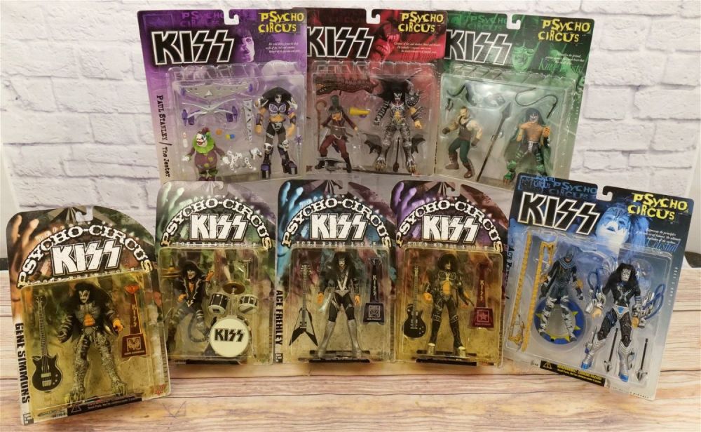 Lot 263: Lot of McFarlane Psycho Circus KISS Action Figures