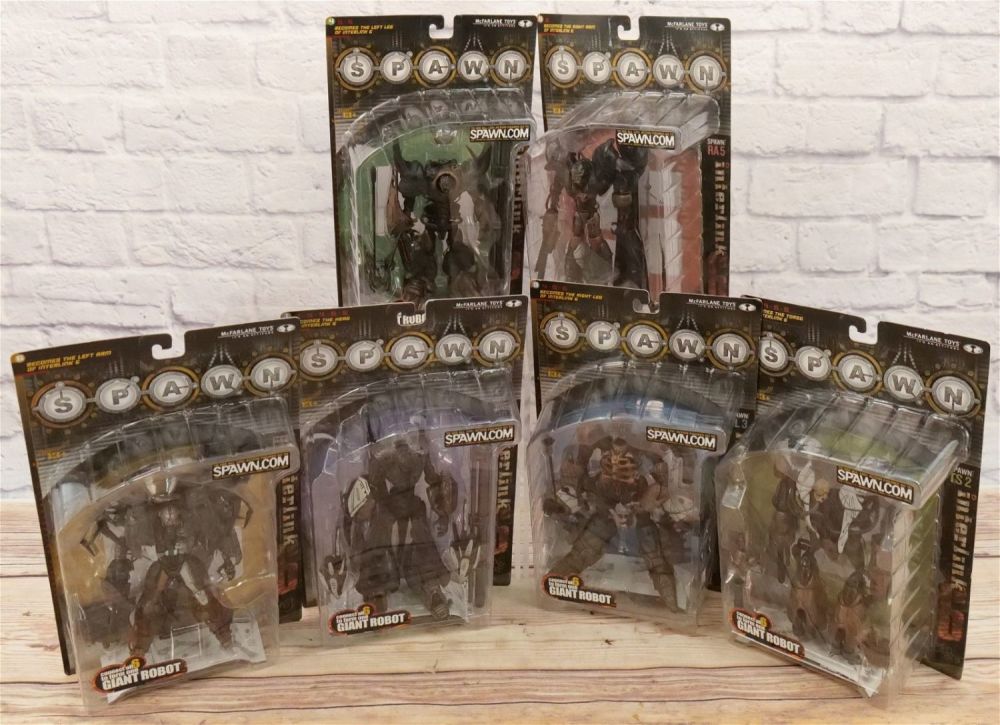 Lot 271: Complete Set of Spawn Interlink 6 Action Figures
