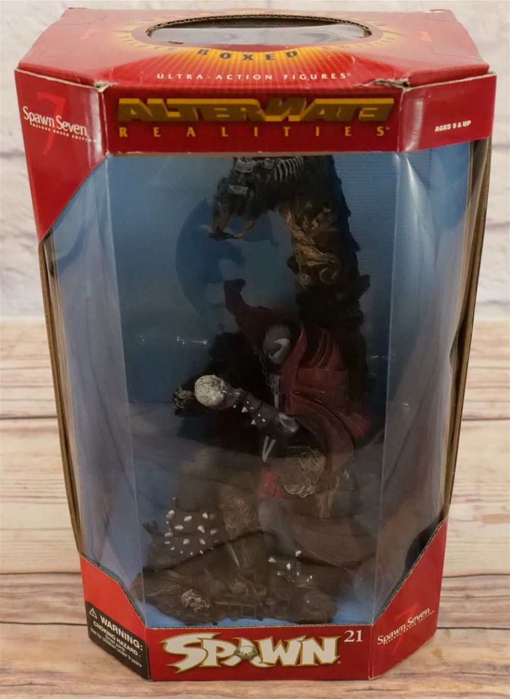 Lot 272: Spawn Alternate Realities Spawn 7 Deluxe Boxed Figure