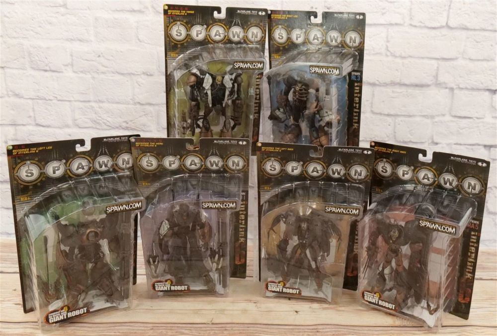 Lot 273: Complete Set of Spawn Interlink 6 Action Figures